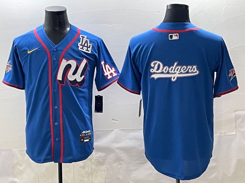 Men 2025 Los Angeles Dodgers Blank Blue All star Blank Blue Nike MLB Jersey style 6
